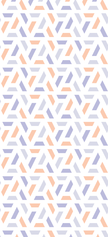 Bedroom vinyl rug with nordic geometric lines - TenStickers
