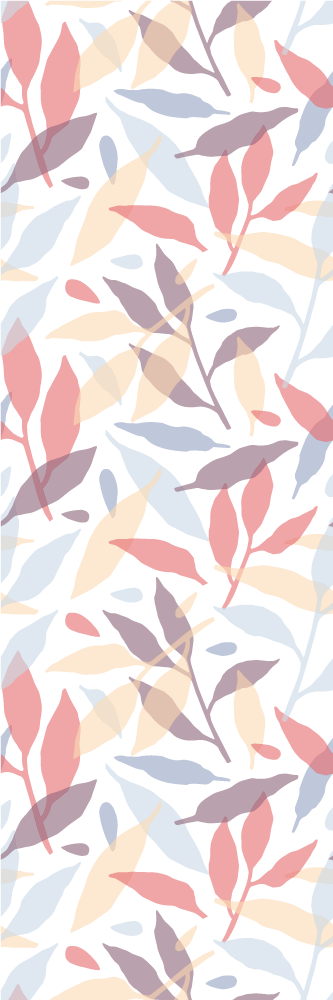 Colorful tree branches bedroom vinyl rug - TenStickers