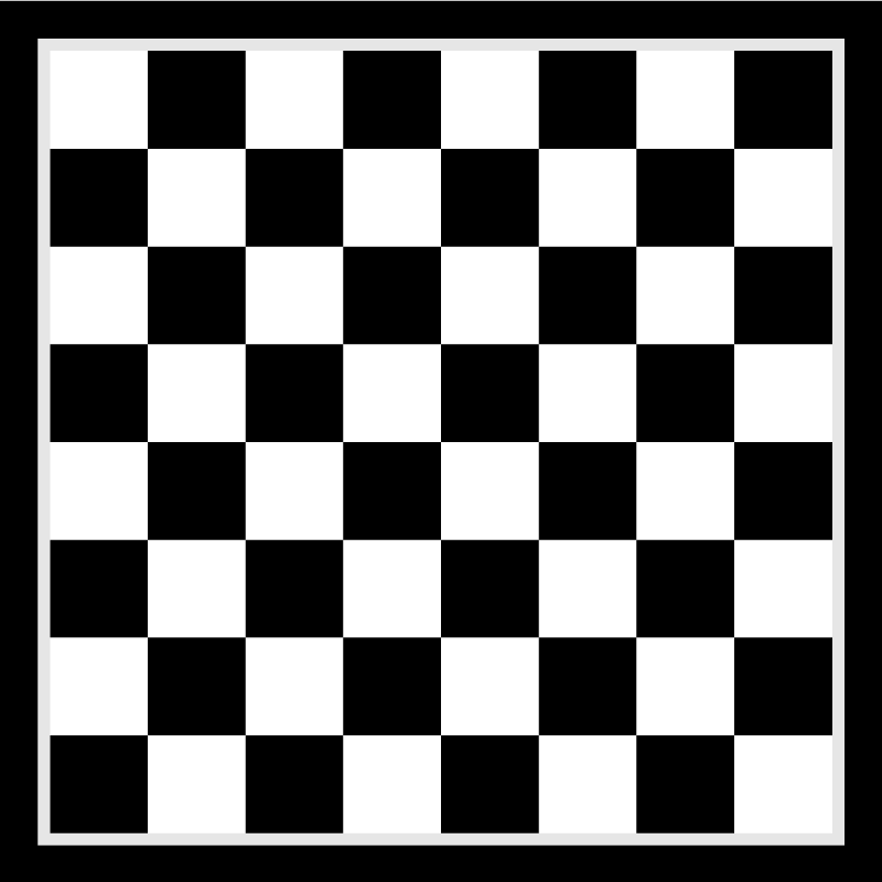 Checkerboard Pattern geometric vinyl rug - TenStickers