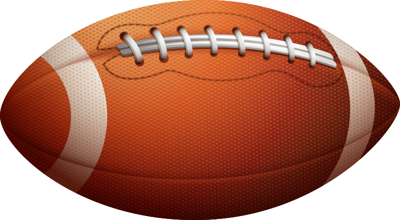 American football ball teen vinyl rug - TenStickers