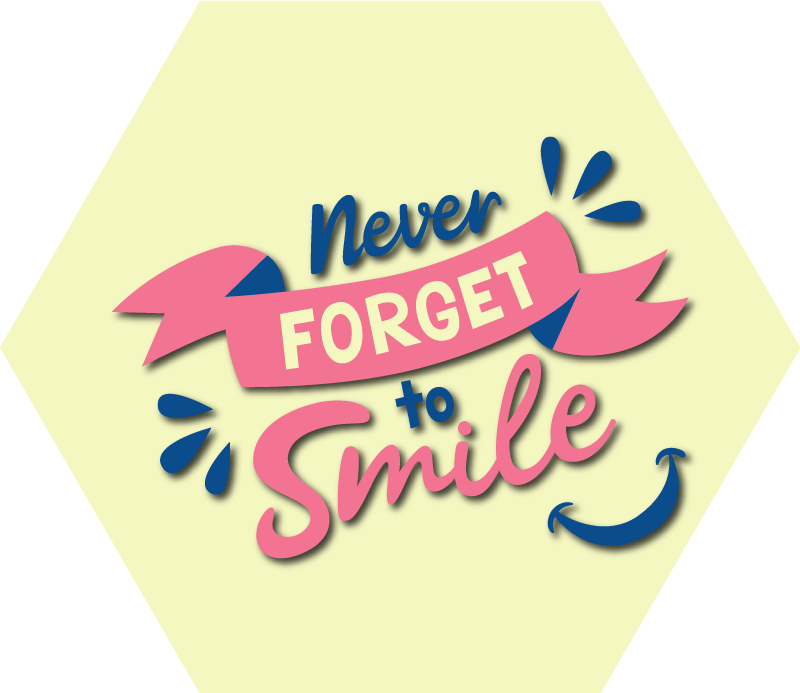 Never Forget Smile custom rug - TenStickers