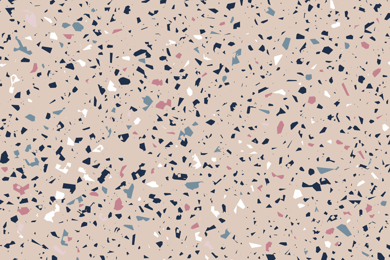 Fabulous terrazzo texture stone vinyl rug - TenStickers