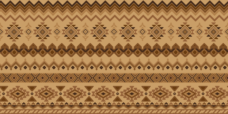 Tribal Pattern Runner ethnic vinyl rug - TenStickers