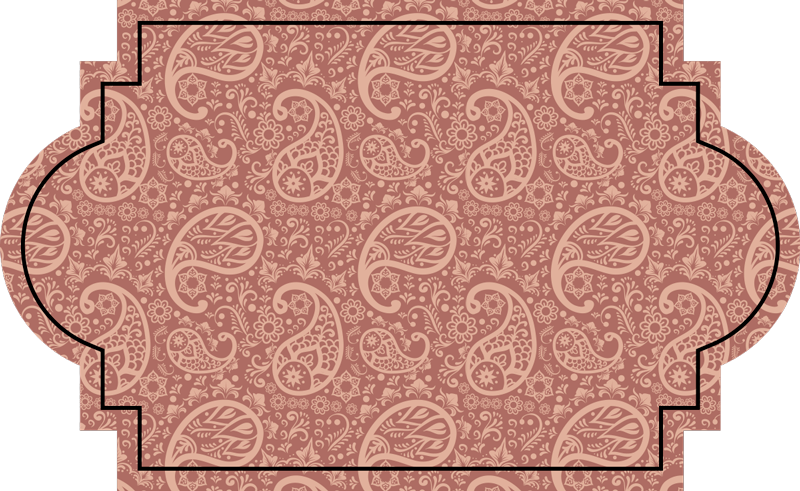 Paisley Pattern entrance hall vinyl rug - TenStickers