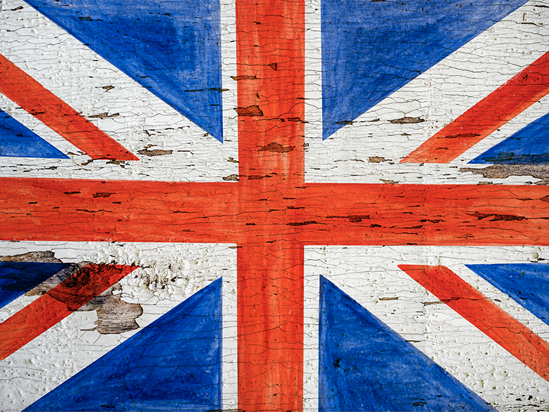 Urban style UK flag modern vinyl rug - TenStickers