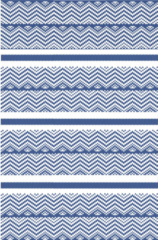 Chevron Stripes Pattern striped vinyl rug - TenStickers