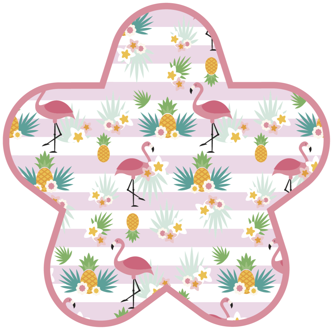 Flamingo Playtime nursery vinyl rug - TenStickers