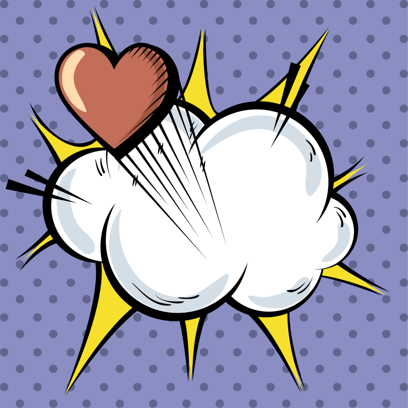 Pop Art Explosive game vinyl rug - TenStickers