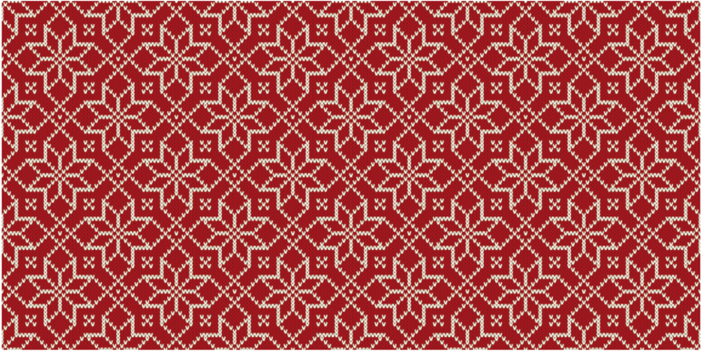 Red and White Snowflake Christmas vinyl rug - TenStickers