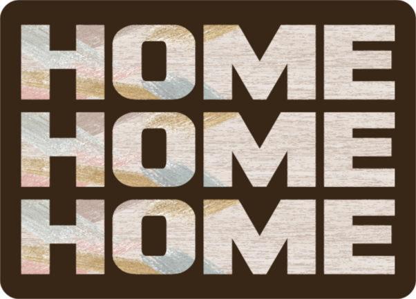 Welcome Home Entryway custom rug - TenStickers