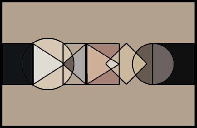 Abstract Geometries geometric vinyl rug - TenStickers