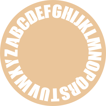 Alphabet Circular Layout alphabet vinyl rug - TenStickers