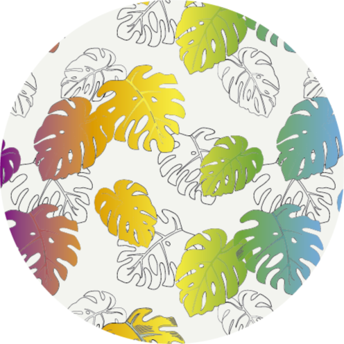 Tropical Monstera Delight floral rug - TenStickers