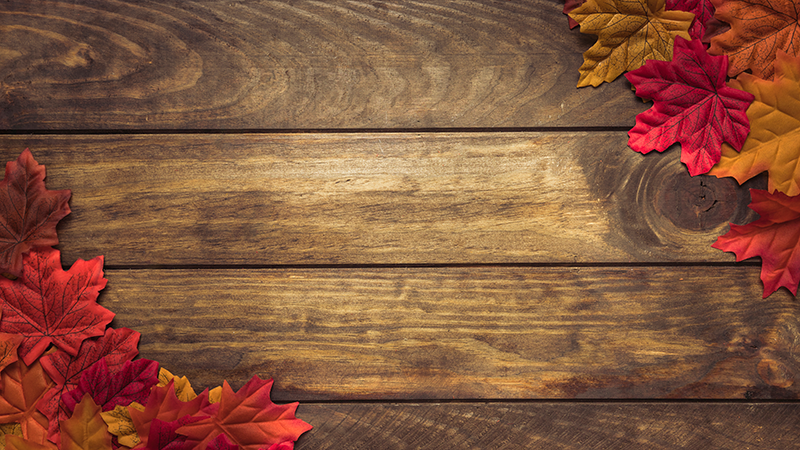 Autumn Leaves Aesthetic wood effect vinyl rug - TenStickers