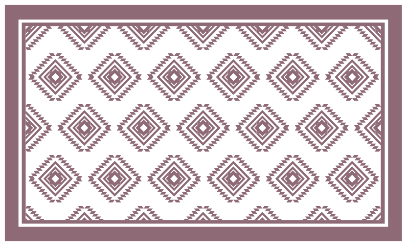 Ethnic Patterned Design ethnic vinyl rug - TenStickers