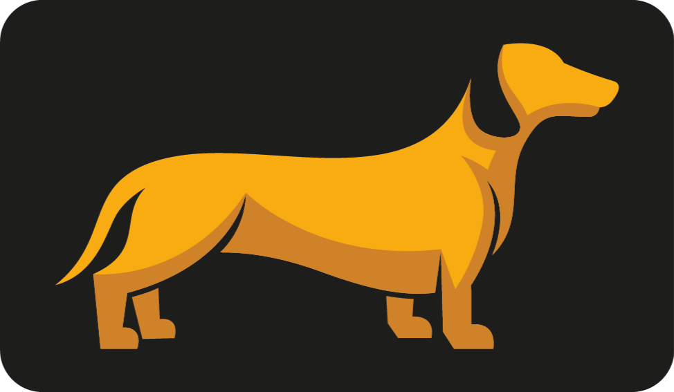 Canine Silhouette animal vinyl rug - TenStickers