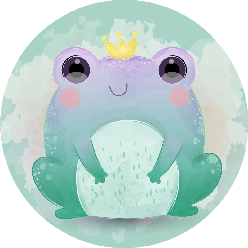 Cartoon Aquatic Friends kids vinyl rug - TenStickers