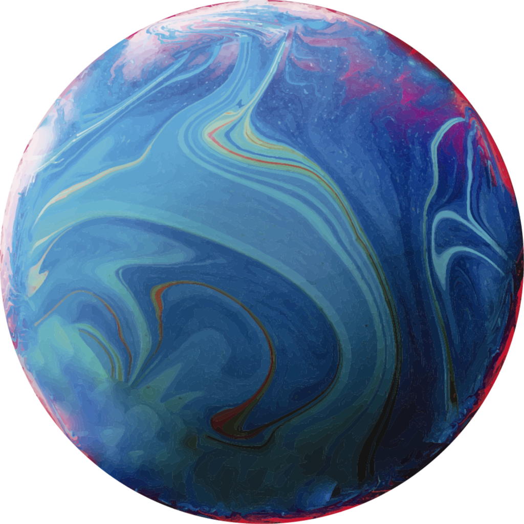 Swirling Marbled kids vinyl rug - TenStickers