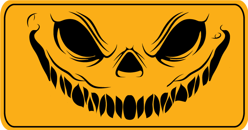 Smiley Face Scary halloween rugs - TenStickers