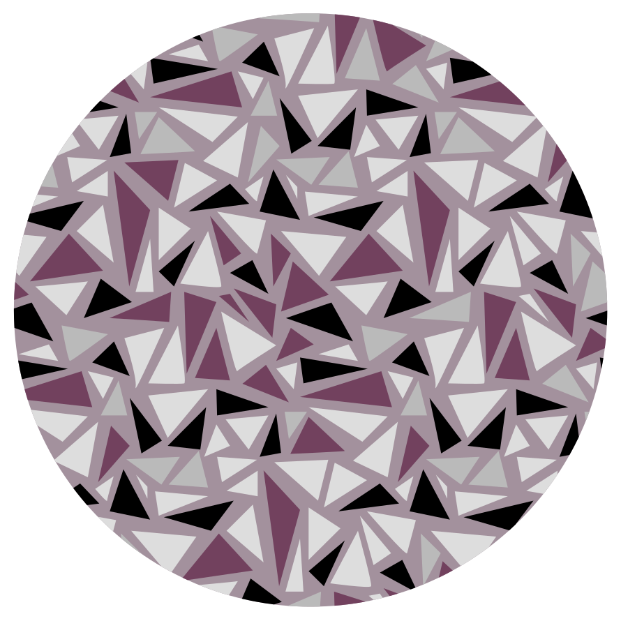 Geometric Triangular Mosaic geometric vinyl rug - TenStickers