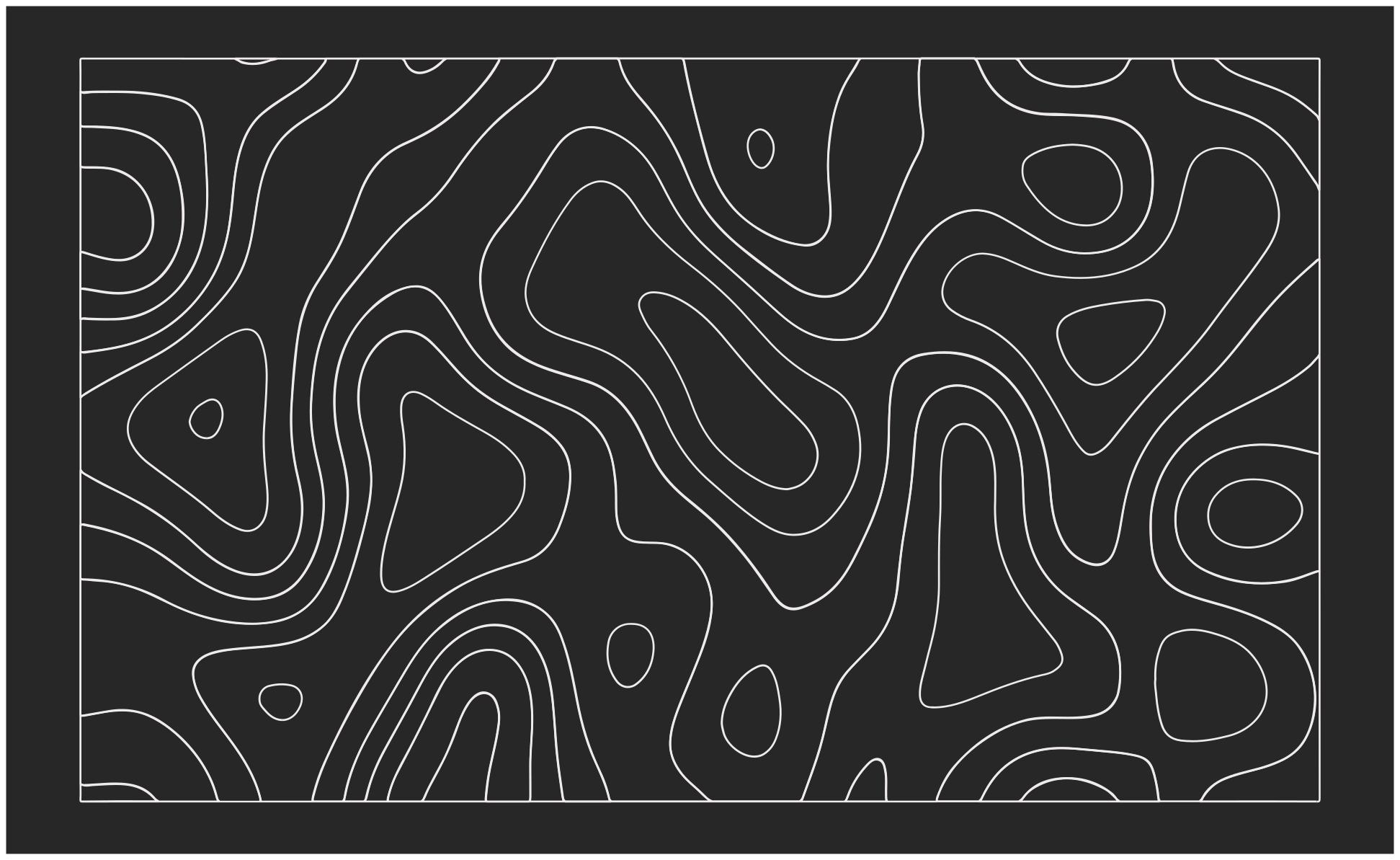 Abstract Contours geometric vinyl rug - TenStickers