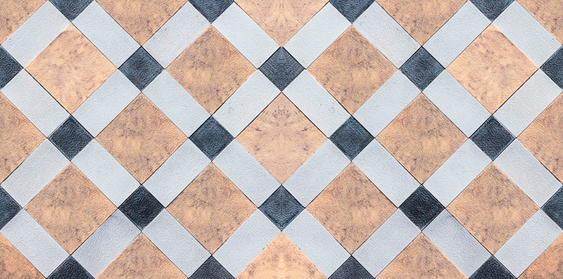 Checkerboard Flooring tile vinyl rug - TenStickers