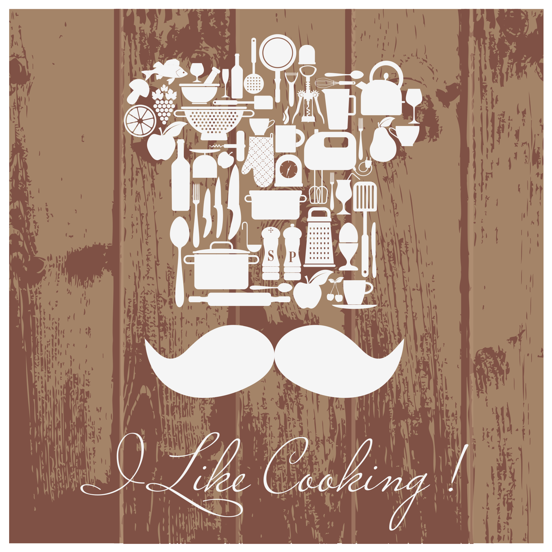 Culinary Enthusiasm Emblem custom rug - TenStickers