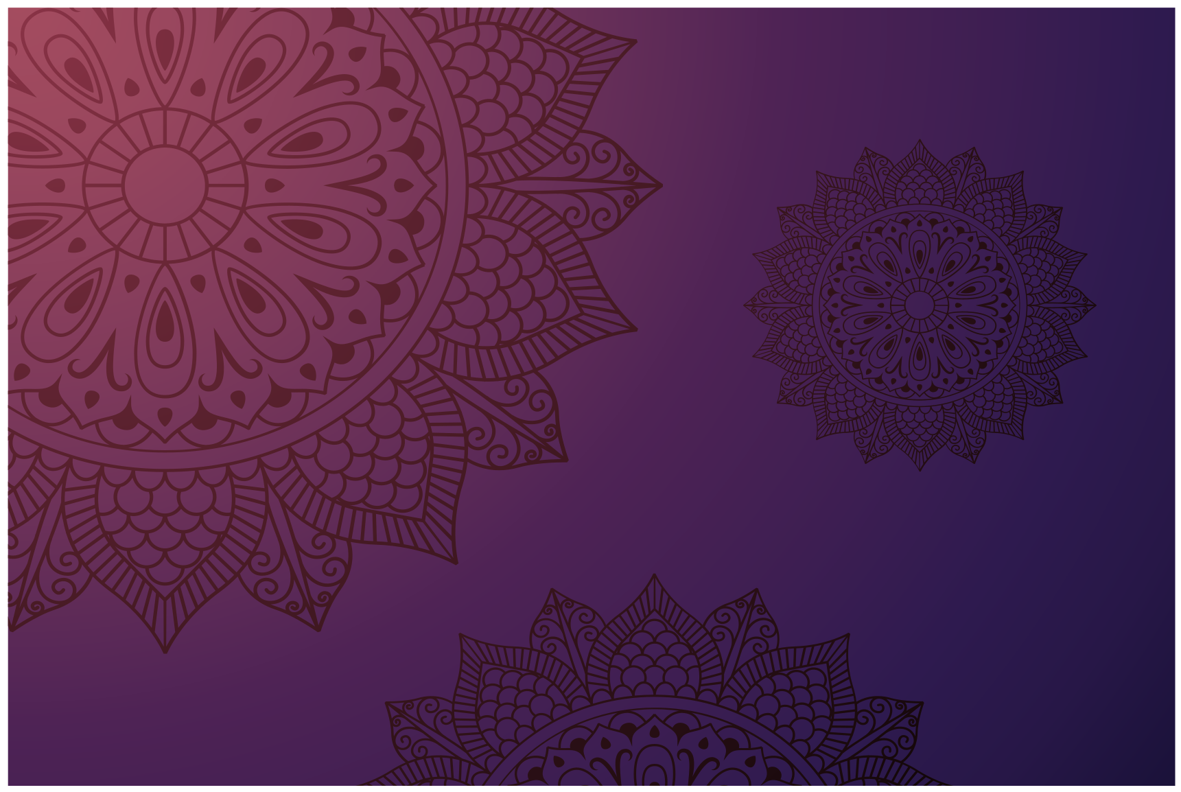 Bright blue and light mandala vinyl rug - TenStickers