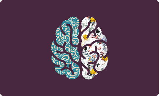 Botanical Yin Yang floral vinyl rug - TenStickers