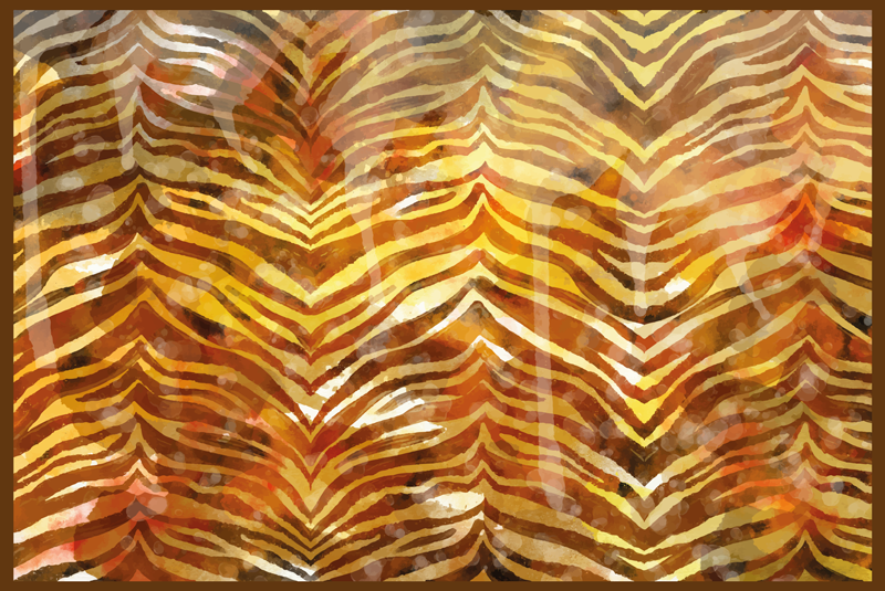 Safari Ambience animal print vinyl rug - TenStickers