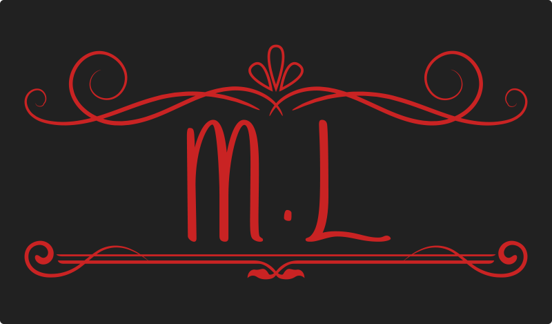 Monogram Elegance custom vinyl rug - TenStickers