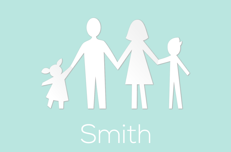 Customizable Family custom vinyl rug - TenStickers