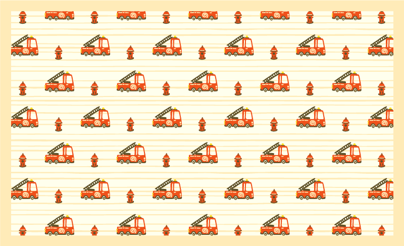 Playful Transport Theme kids vinyl rug - TenStickers