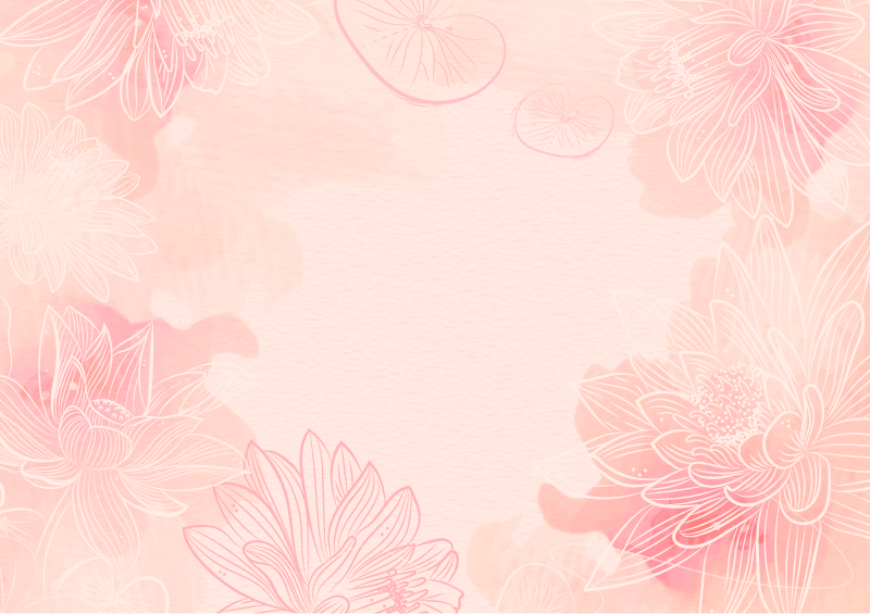 Floral Tranquility floral vinyl rug - TenStickers