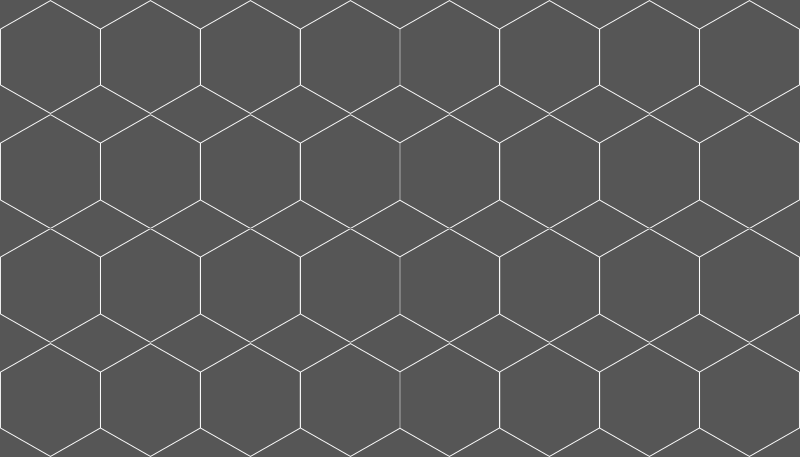 Hexagonal Tiles tile vinyl rug - TenStickers