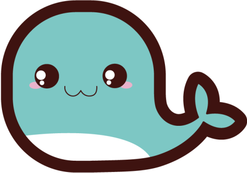 Cute Whale Illustration nursery vinyl rug - TenStickers