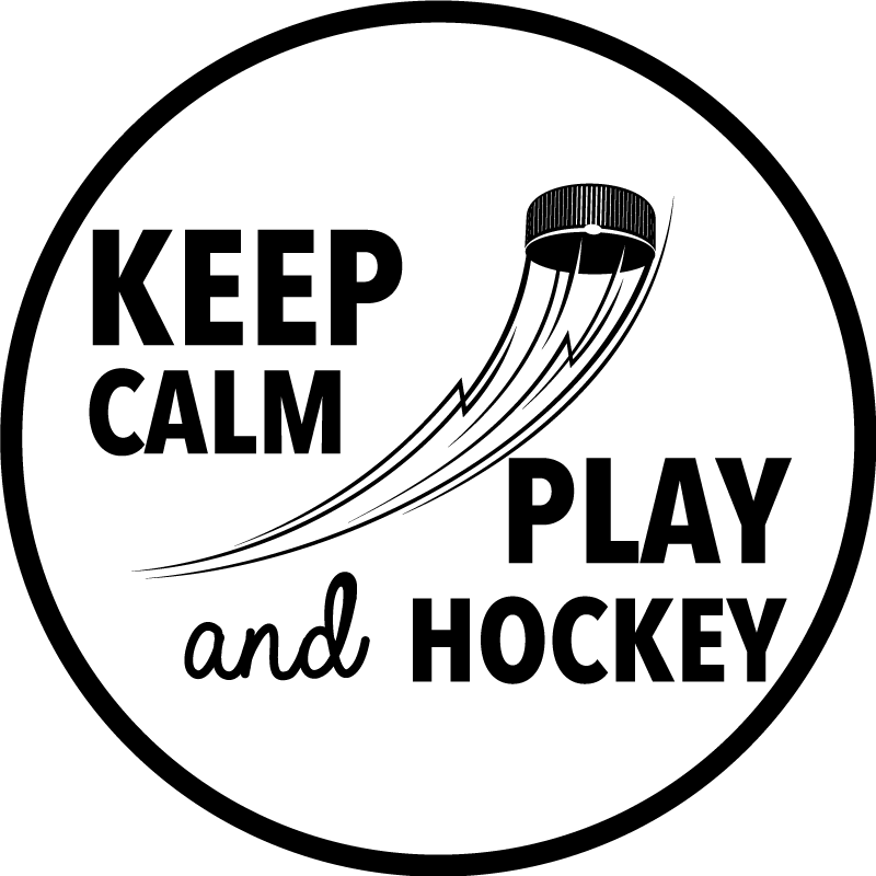 Keep Calm and Play Hockey custom rug - TenStickers