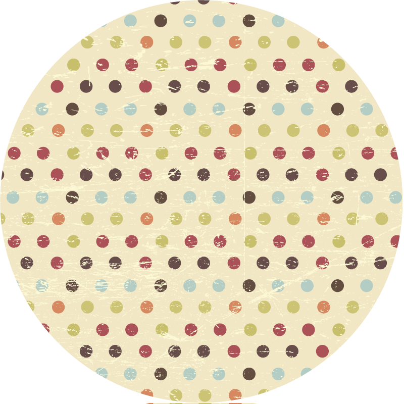 Polka Dot Textiles textured vinyl rug - TenStickers