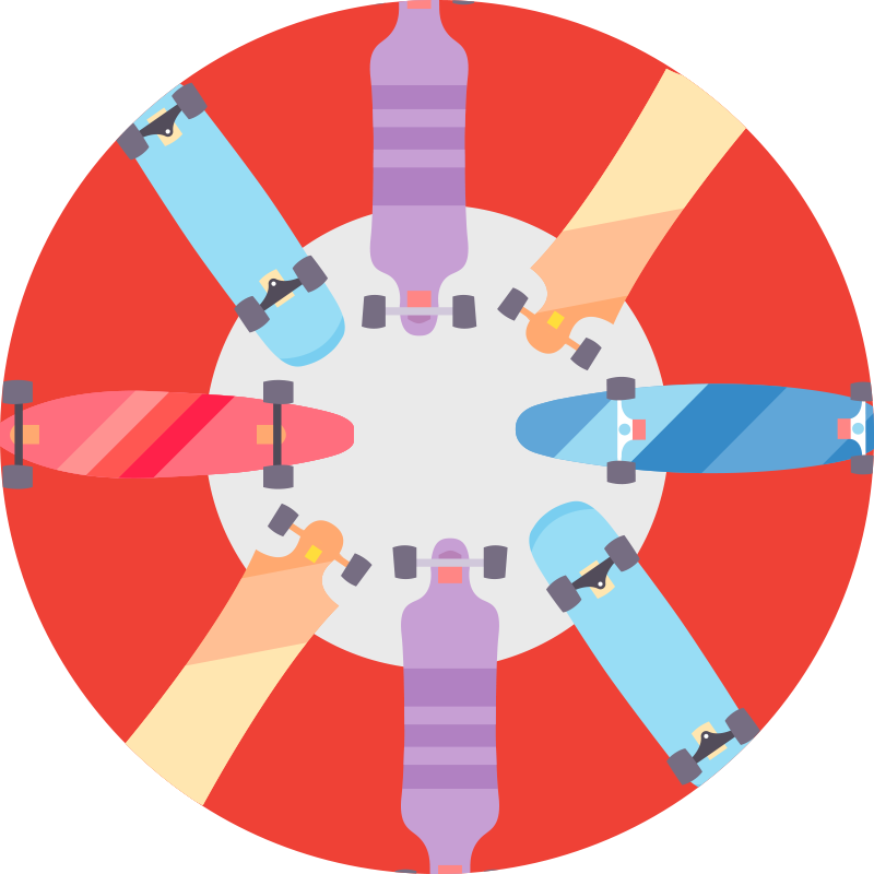 Circular Boardgame game vinyl rug - TenStickers