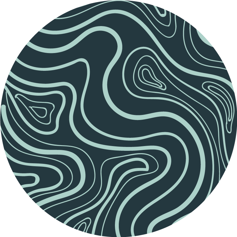 Topographic Contours textured vinyl rug - TenStickers