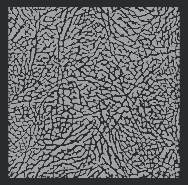 Textured dark pattern grey vinyl rug - TenStickers