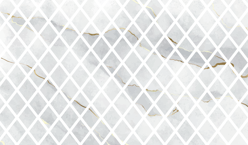 Elegant marble pattenr kitchen vinyl rug - TenStickers