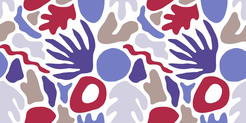 Abstract Shape Pattern minimal vinyl rug - TenStickers