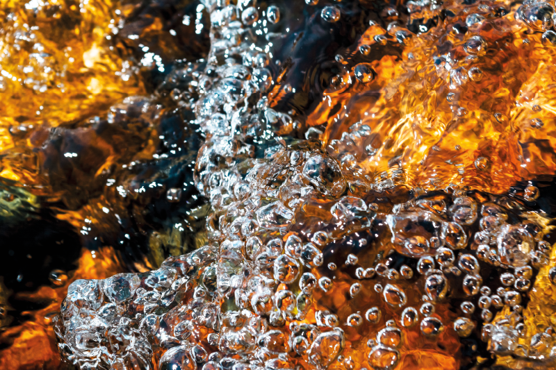 Bubbling water flow textured vinyl rug - TenStickers