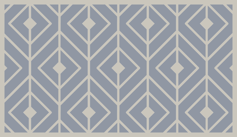 Soft geometric pattern bedroom vinyl rug - TenStickers