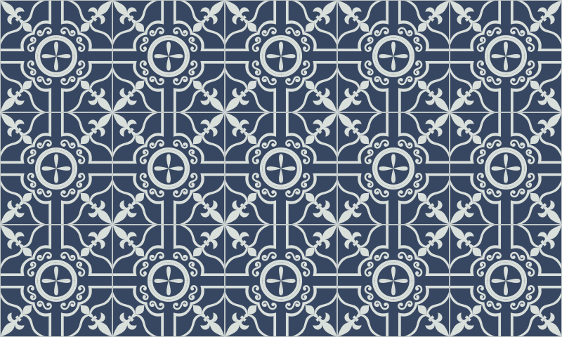 Ruskin Blue Sheet Vinyl Flooring tile carpet - TenStickers