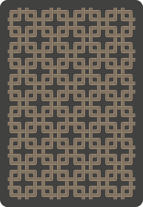 Elegant Line Patterns mosaic vinyl rug - TenStickers