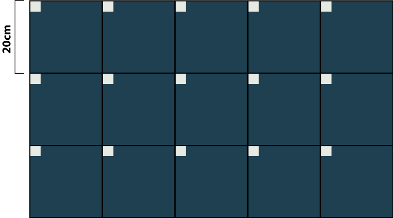 Deep Blue Texture tile vinyl rug - TenStickers