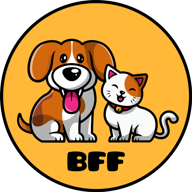 Cute cat and dog cartoon animal rug - TenStickers