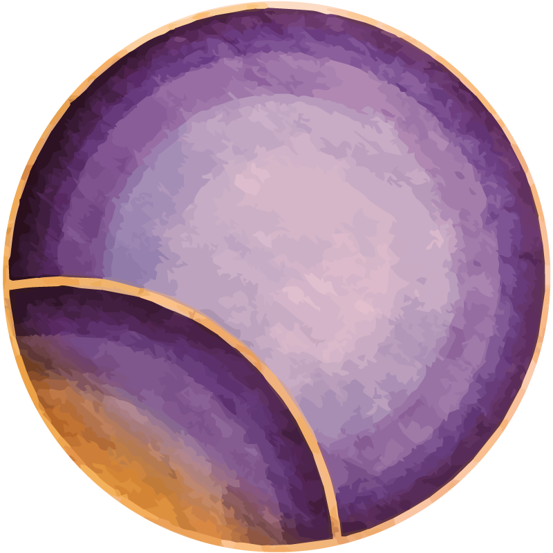 Gradient orbs purple vinyl rug - TenStickers
